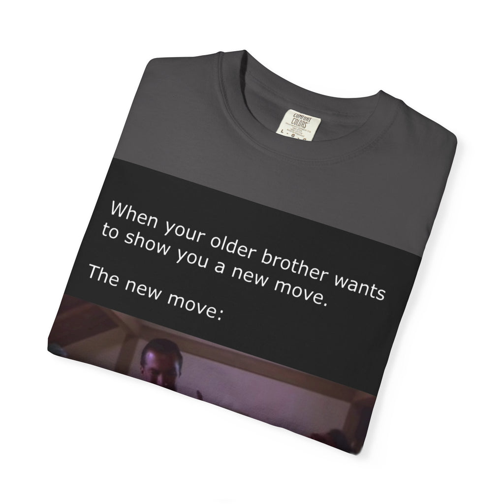 Steven Seagal Armbar T-Shirt — "Older Brother Shows a New Wrestling Move" Graphic Tee