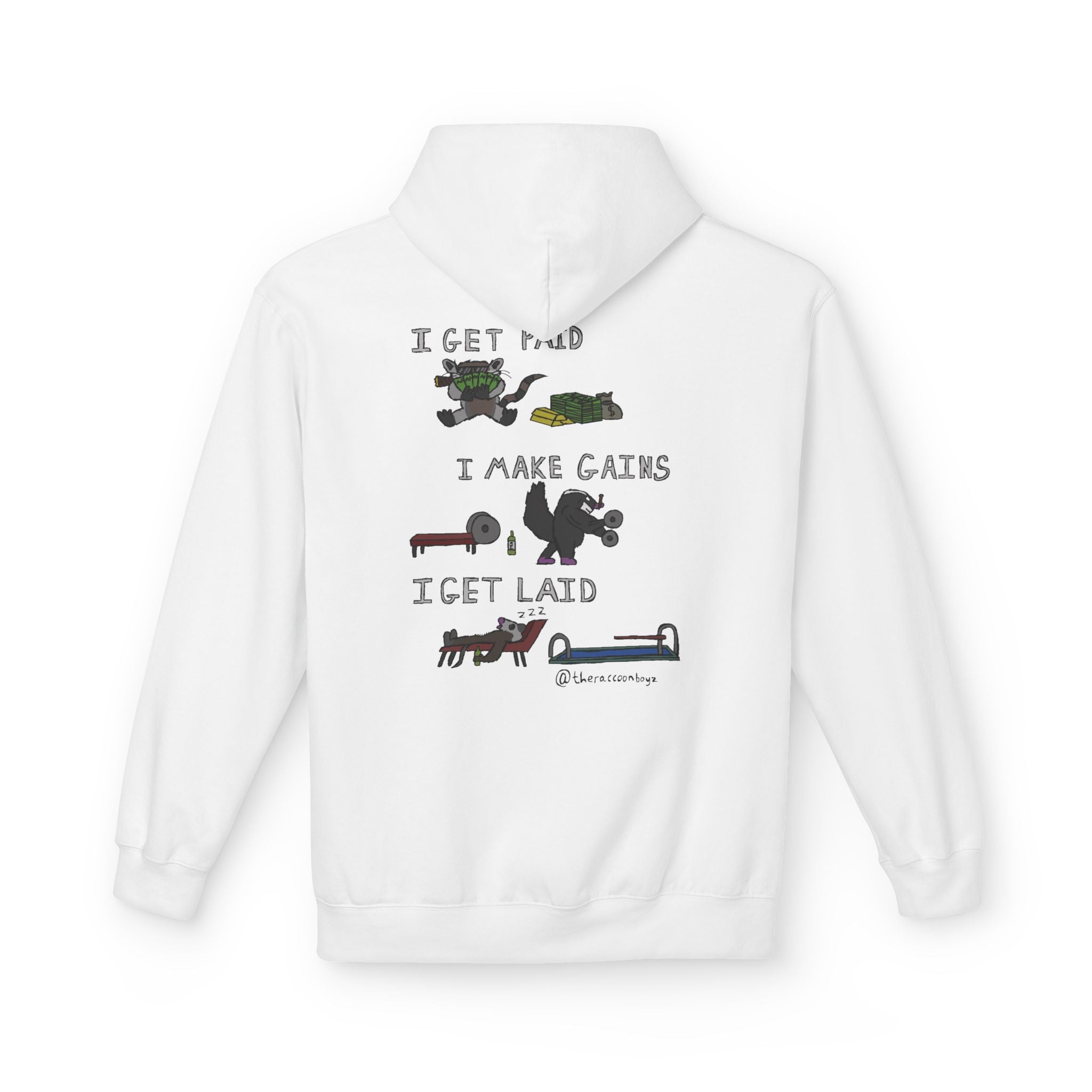 The Raccoon Boyz Hoodie — Soulful Graphic Fleece Hoodie
