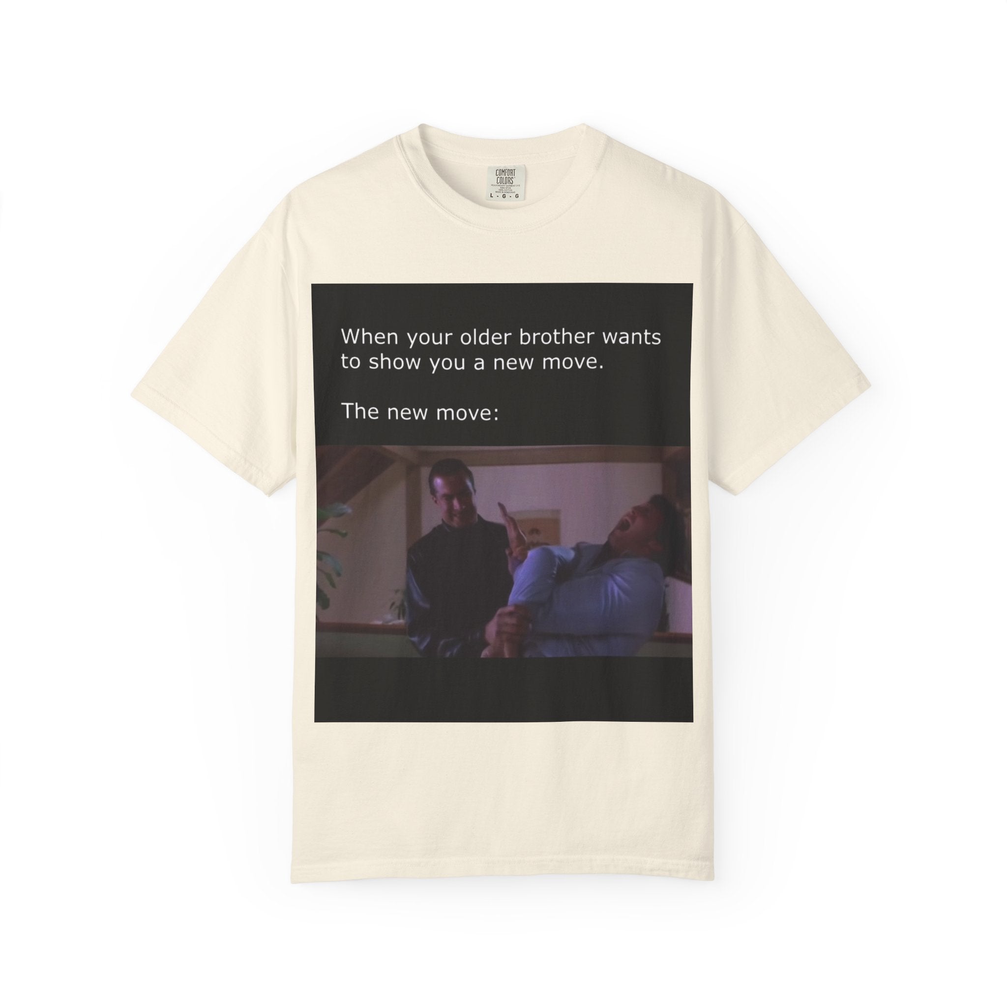 Steven Seagal Armbar T-Shirt — "Older Brother Shows a New Wrestling Move" Graphic Tee