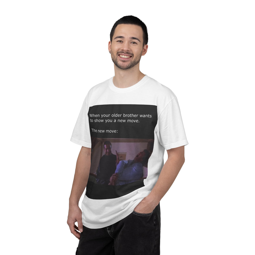Steven Seagal Armbar T-Shirt — "Older Brother Shows a New Wrestling Move" Graphic Tee